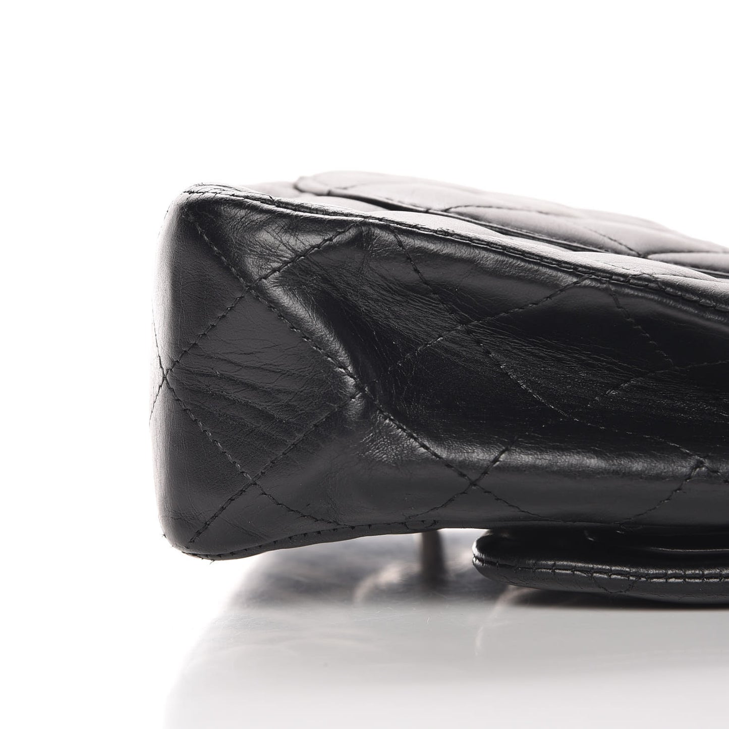 Lambskin Quilted Small Double Flap Black