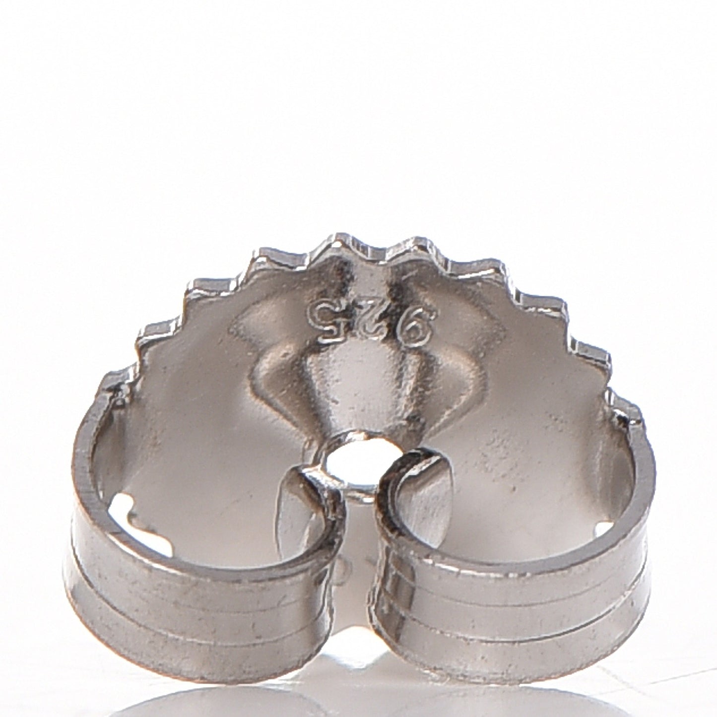 Sterling Silver Diamond 7mm Infinity Stud Earrings