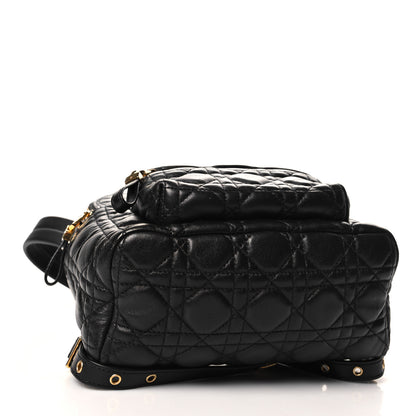Christian Dior Lambskin Cannage Backpack Black 4 of 9