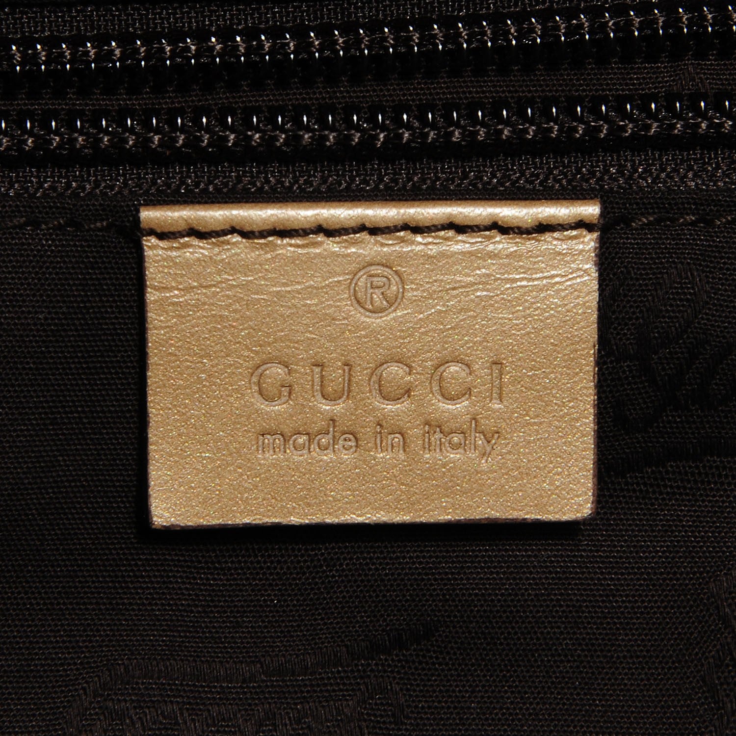 Gucci Imprime Monogram Medium Zippered Shopping Tote Champagne 7 of 8