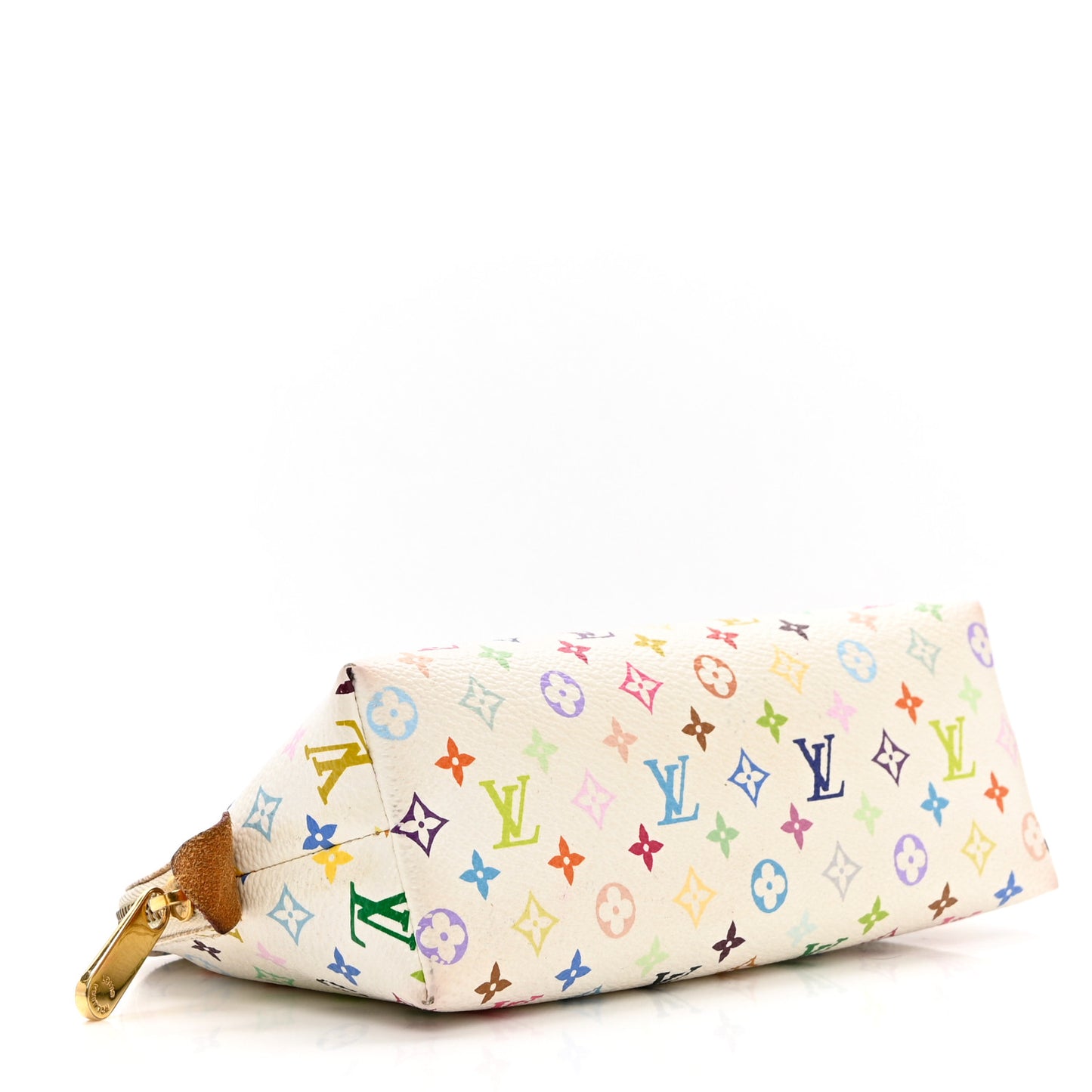 Monogram Multicolor Cosmetic Pouch White Litchi