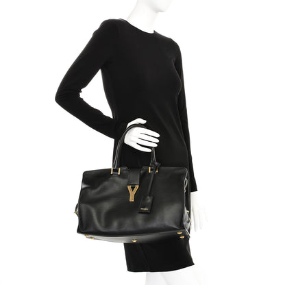 Saint Laurent Calfskin Medium Classic Y Cabas Black 2 of 11