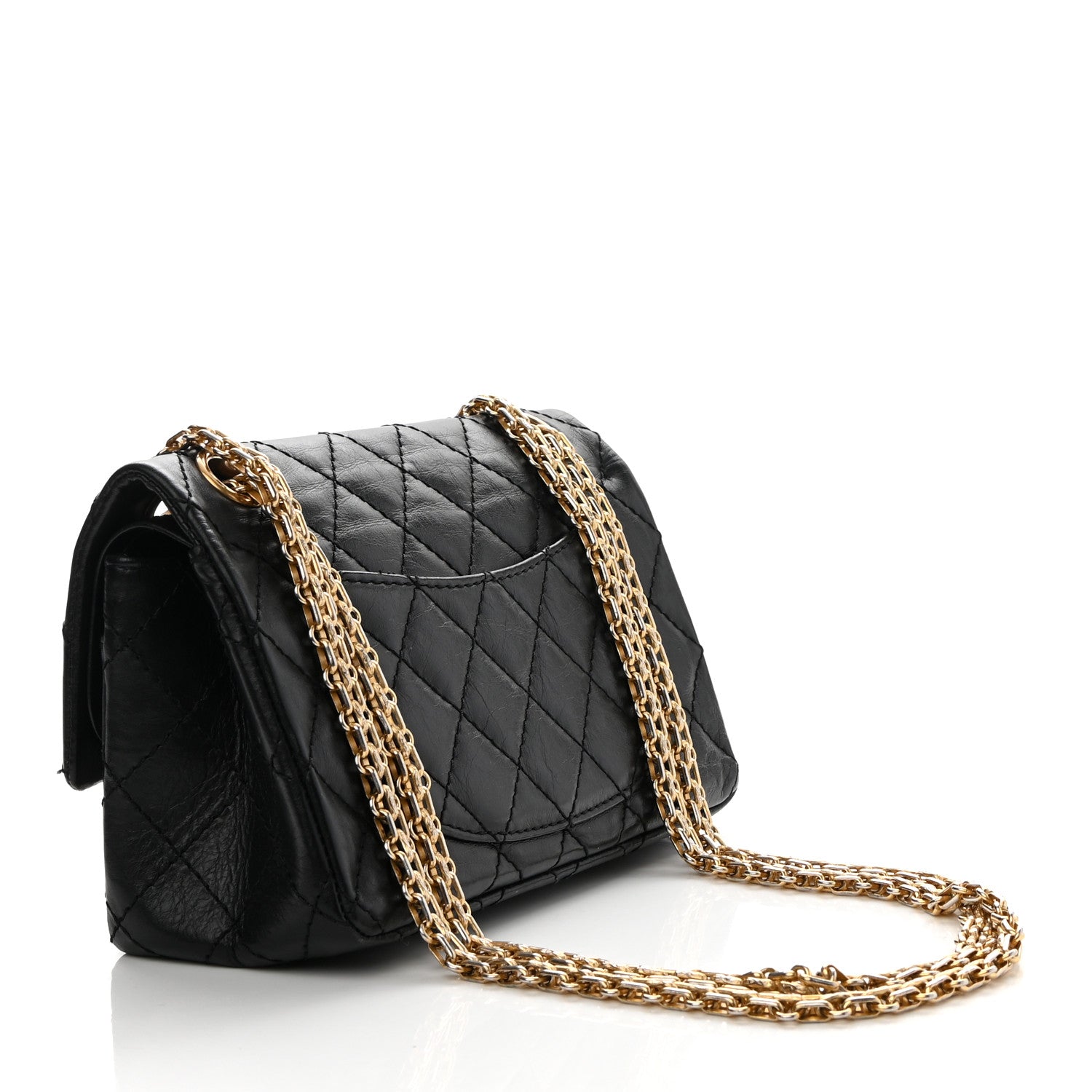 Chanel Aged Calfskin Lucky Charms 2.55 Reissue 224 Flap Black 3 of 13