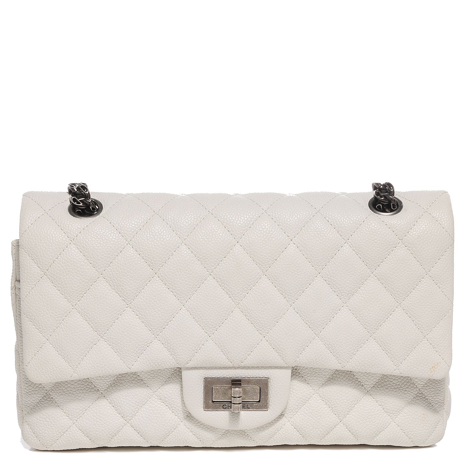 Chanel Caviar 2.55 Reissue 225 Flap White 1 of 8