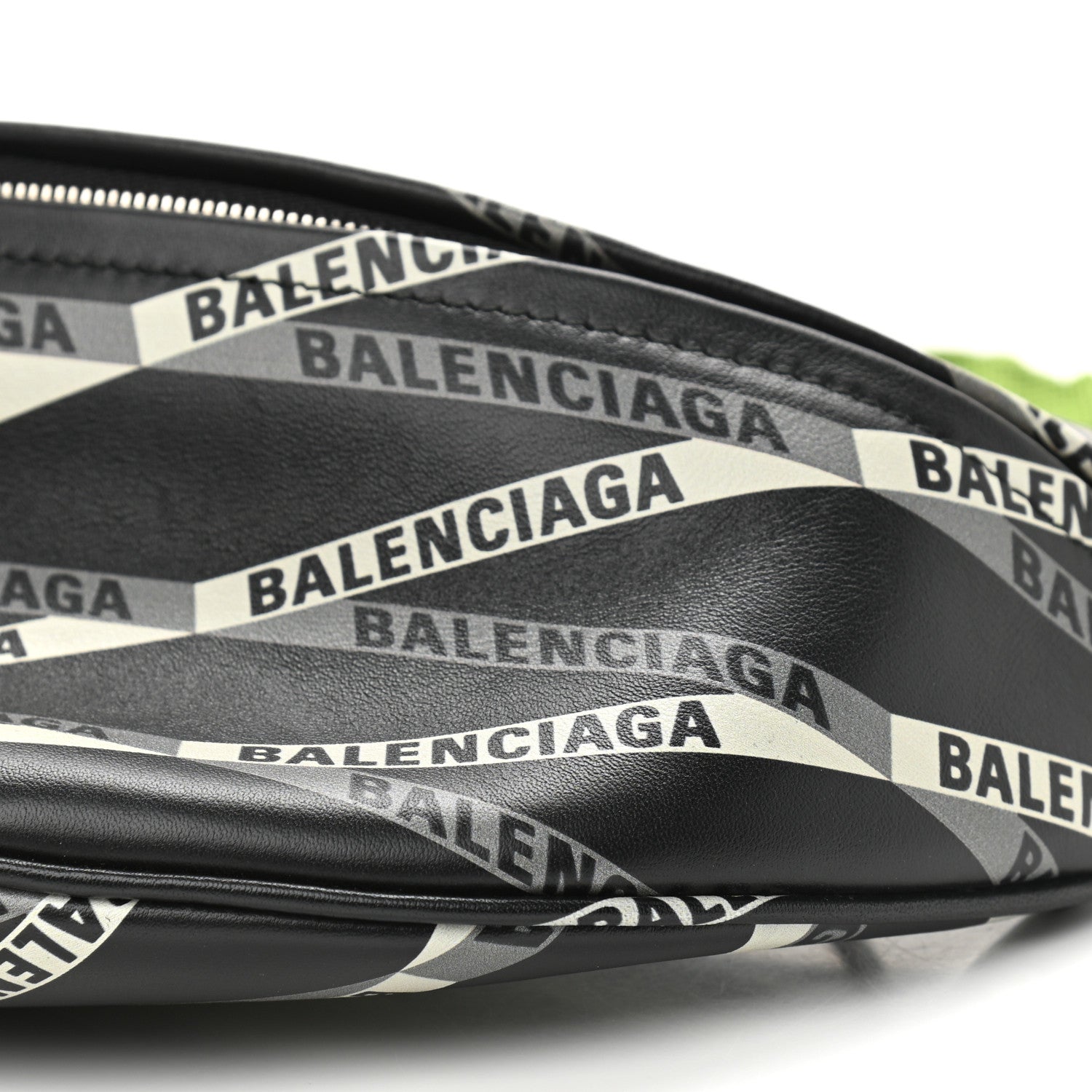 Balenciaga Calfskin Losange Monogram XS Souvenir Belt Bag Black Grey 12 of 12