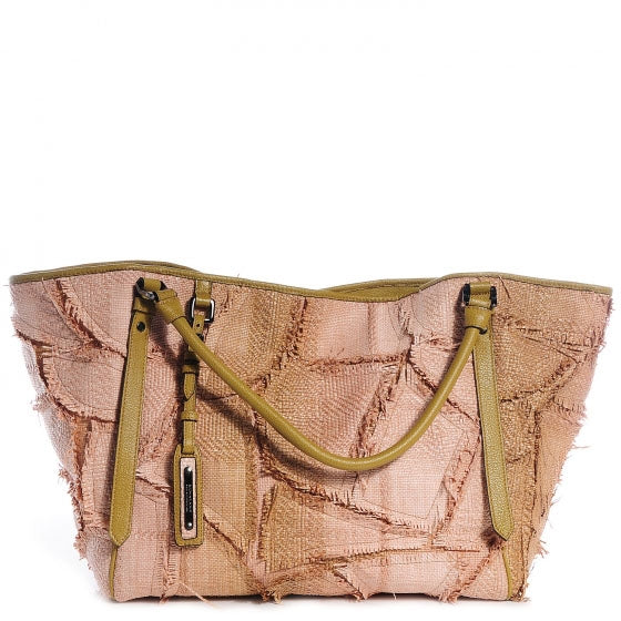 Burberry Raffia Large Covington Tote Dark Ochre 1 of 9