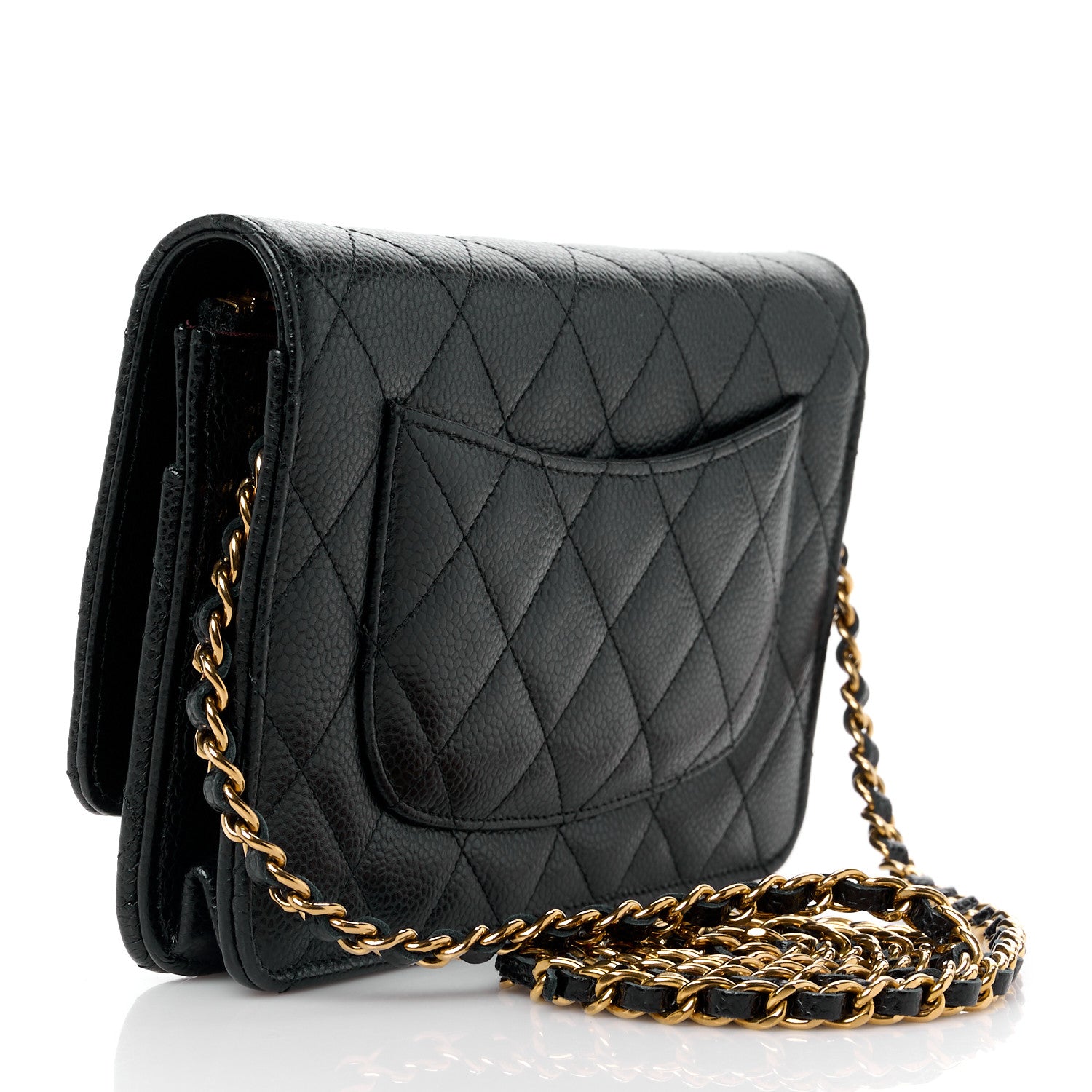 Chanel Caviar Quilted Wallet on Chain WOC Black 2 of 11