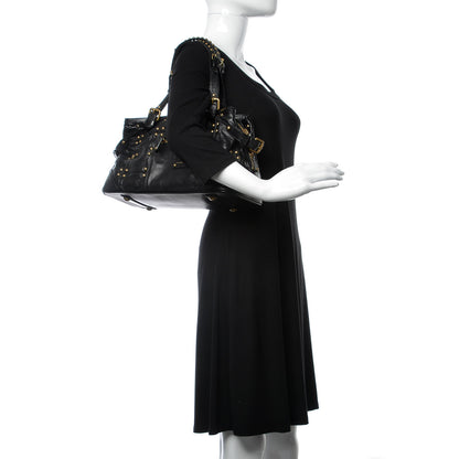 Louis Vuitton Lambskin Riveting Black 2 of 7