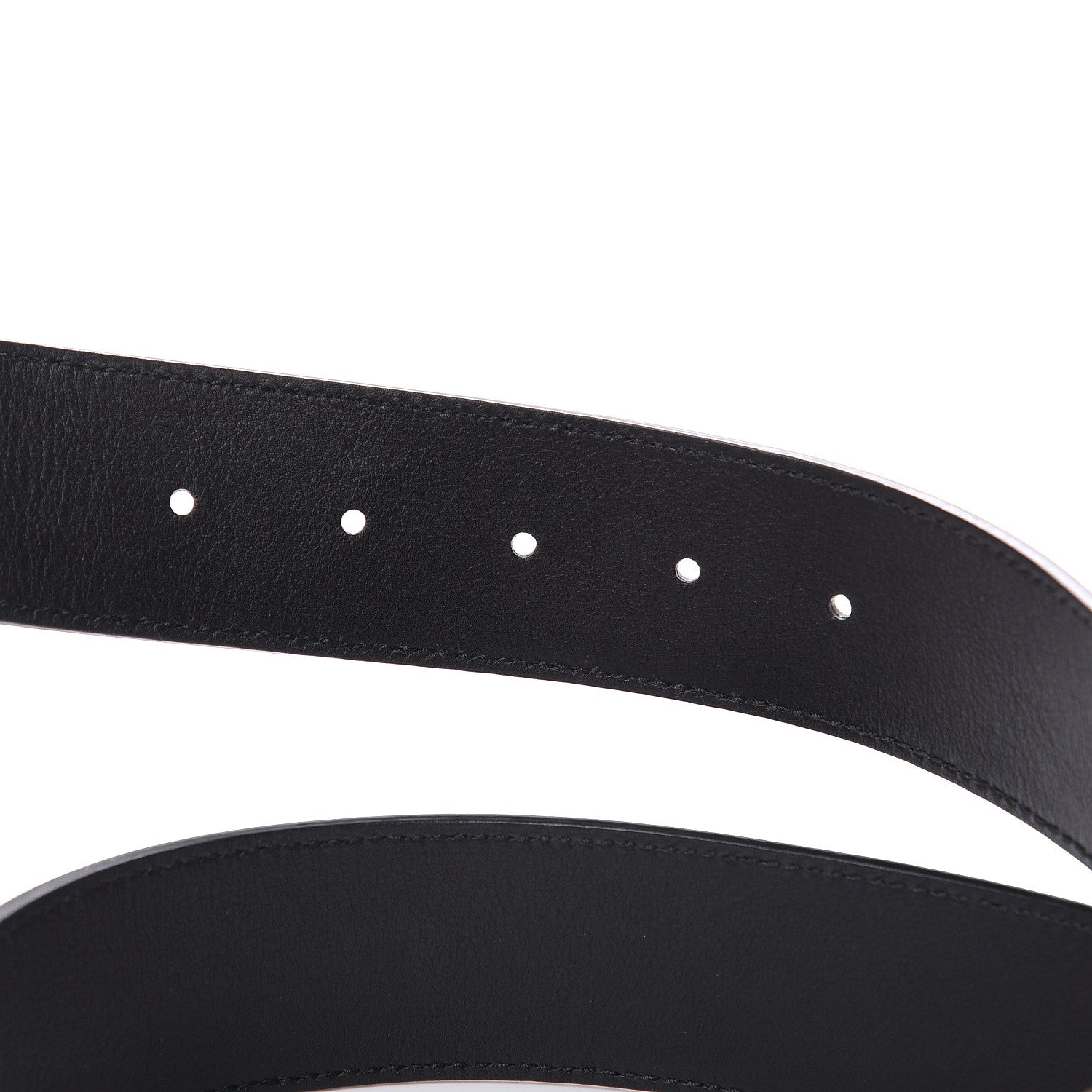 Gucci Textured Calfskin Double G 40mm Belt 95 38 Black 4 of 7