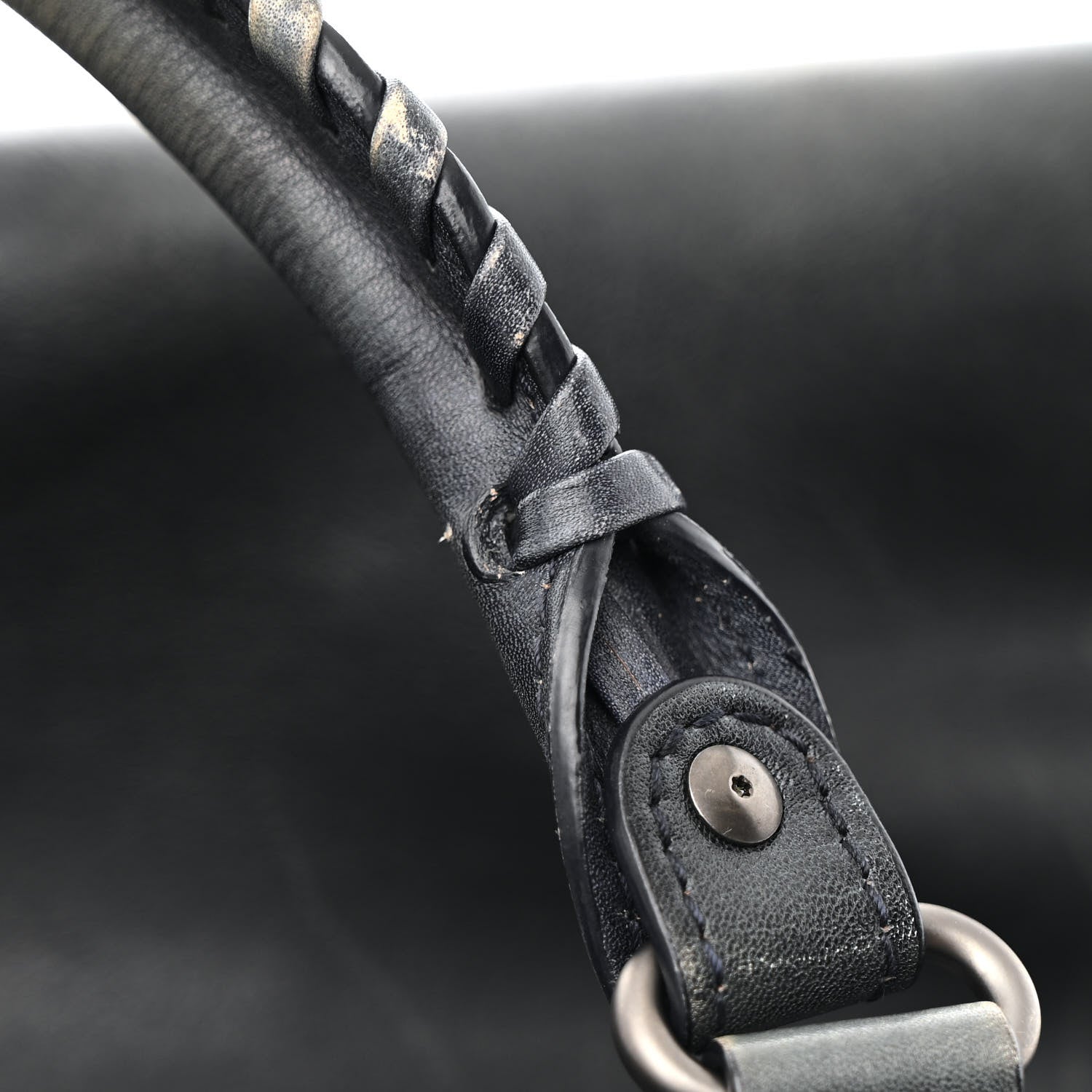 Balenciaga Used Calfskin Silver Hardware Neo Classic City Navy 10 of 18