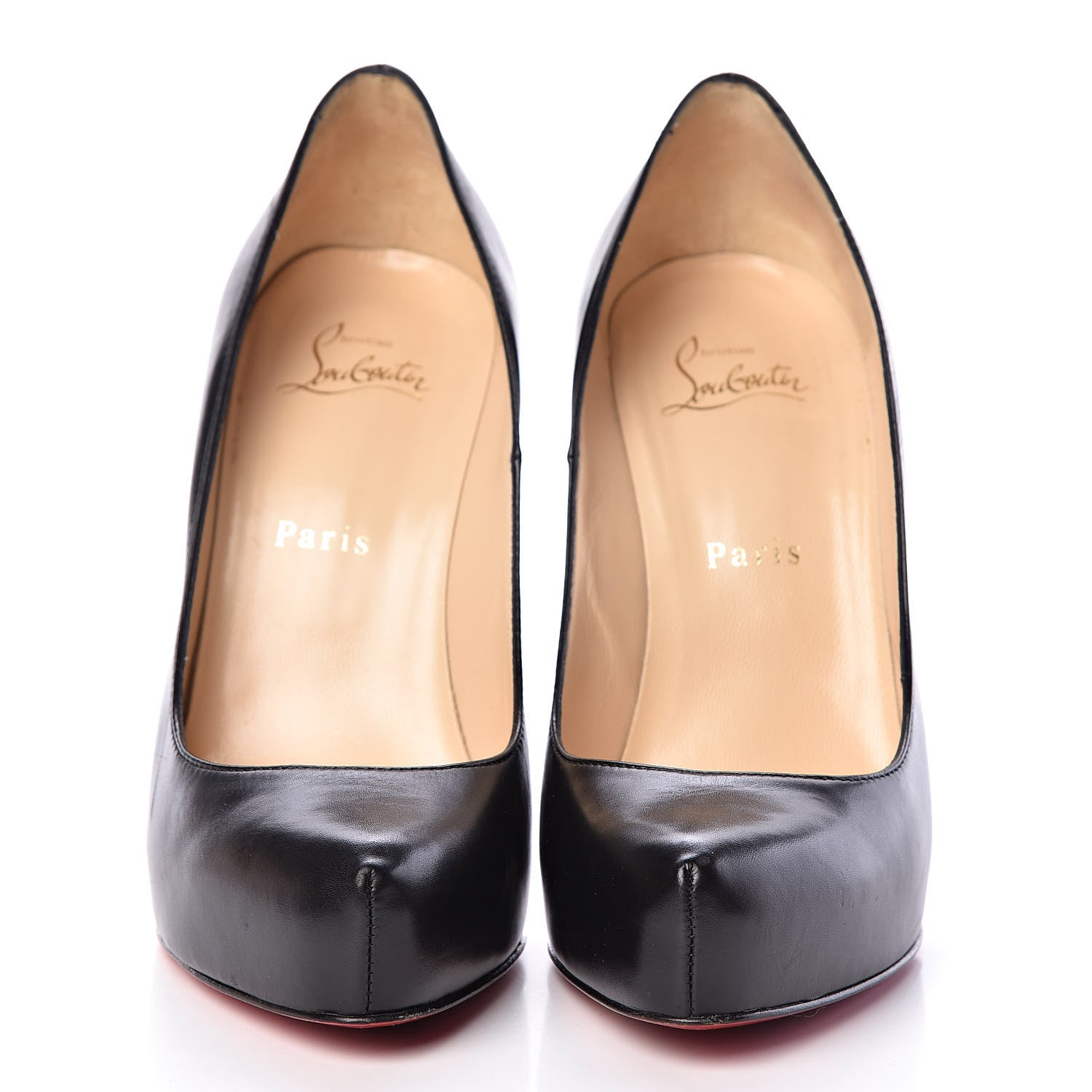 Christian Louboutin Calfskin Rolando Zip 120 Pumps 37.5 Black 2 of 17