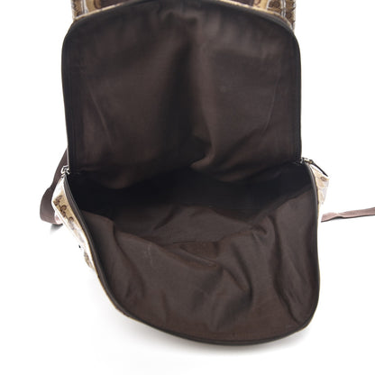 Gucci Crystal Monogram Backpack Dark Brown 5 of 7
