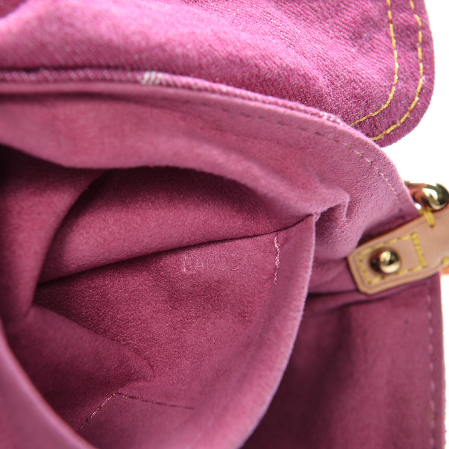 Louis Vuitton Monogram Denim Mini Pleaty Fuchsia 7 of 9