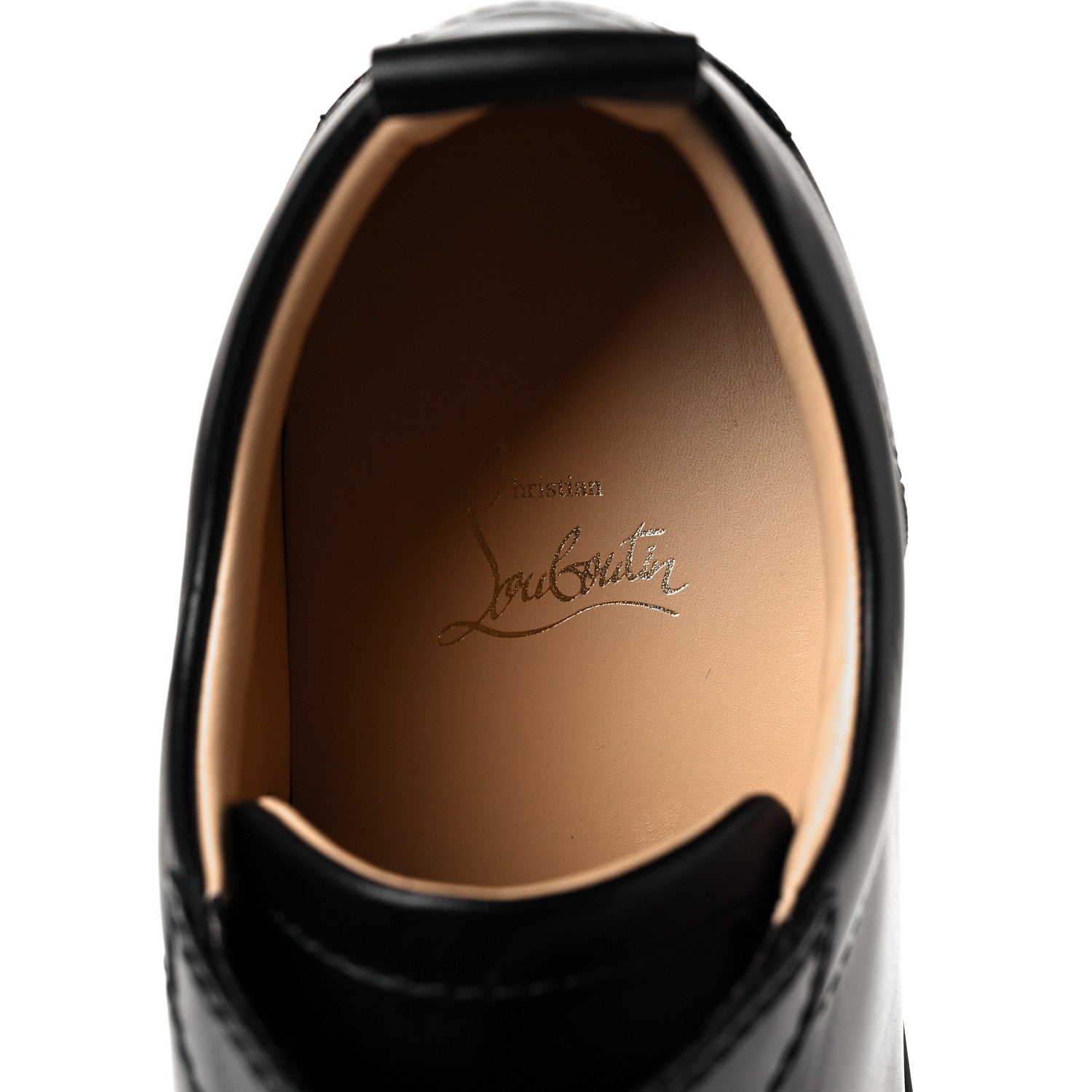 Christian Louboutin Calfskin Mens Louis Junior Spikes Flat Sneakers 44 Black 8 of 9