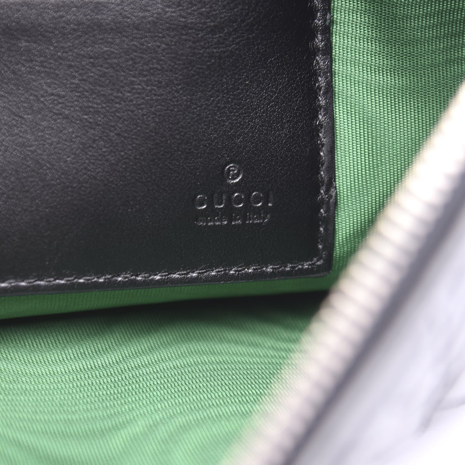 Gucci Calfskin G Rhombus Quilted Documents Holder Black 6 of 7