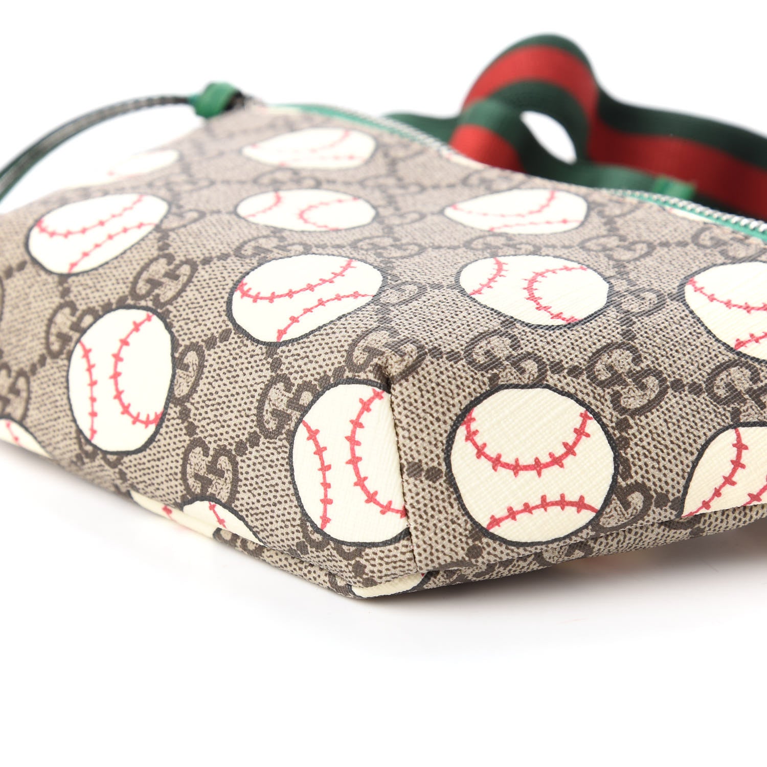 Gucci GG Supreme Monogram Baseballs Web Childrens Belt Bag 7 of 10