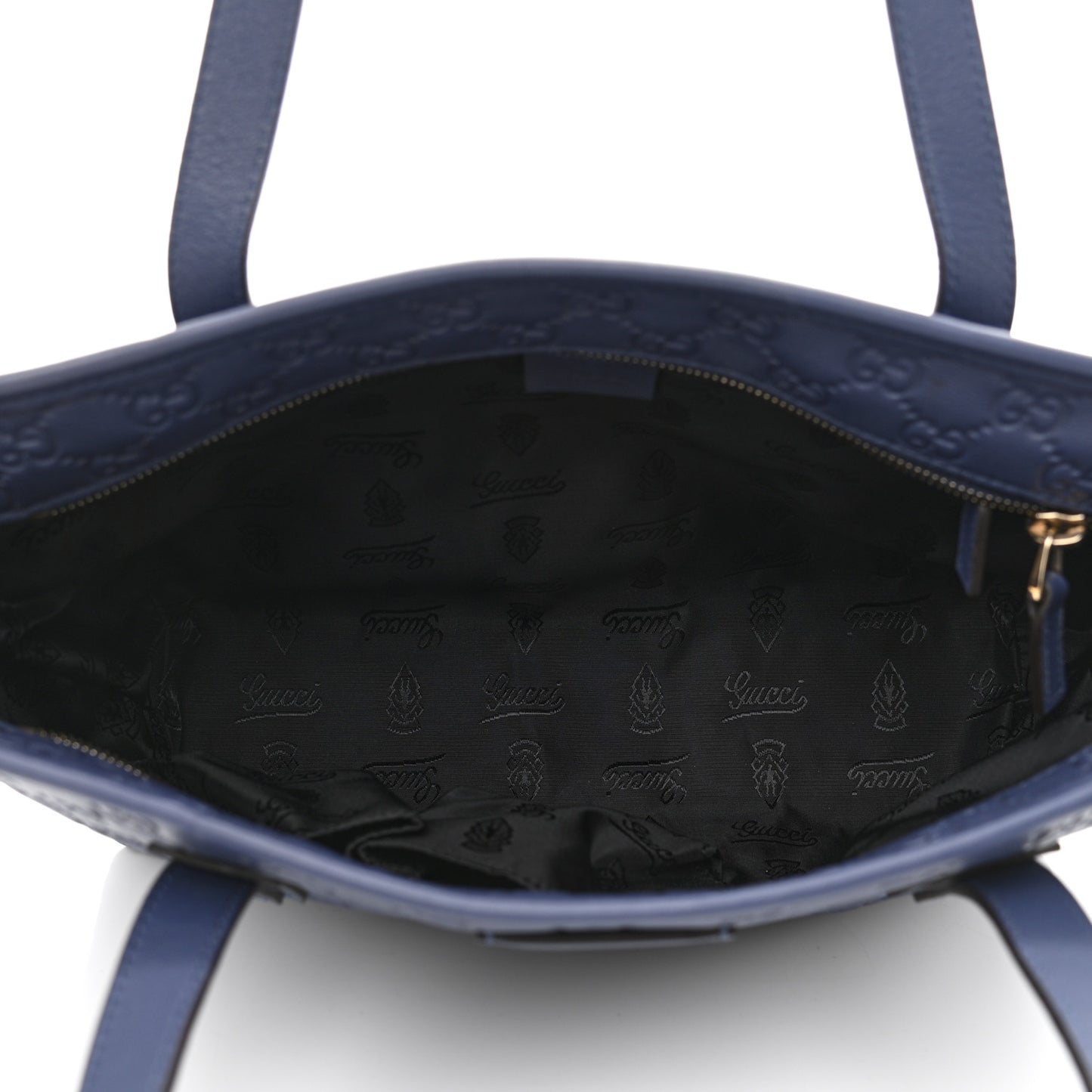 Guccissima Small Joy Tote Blue