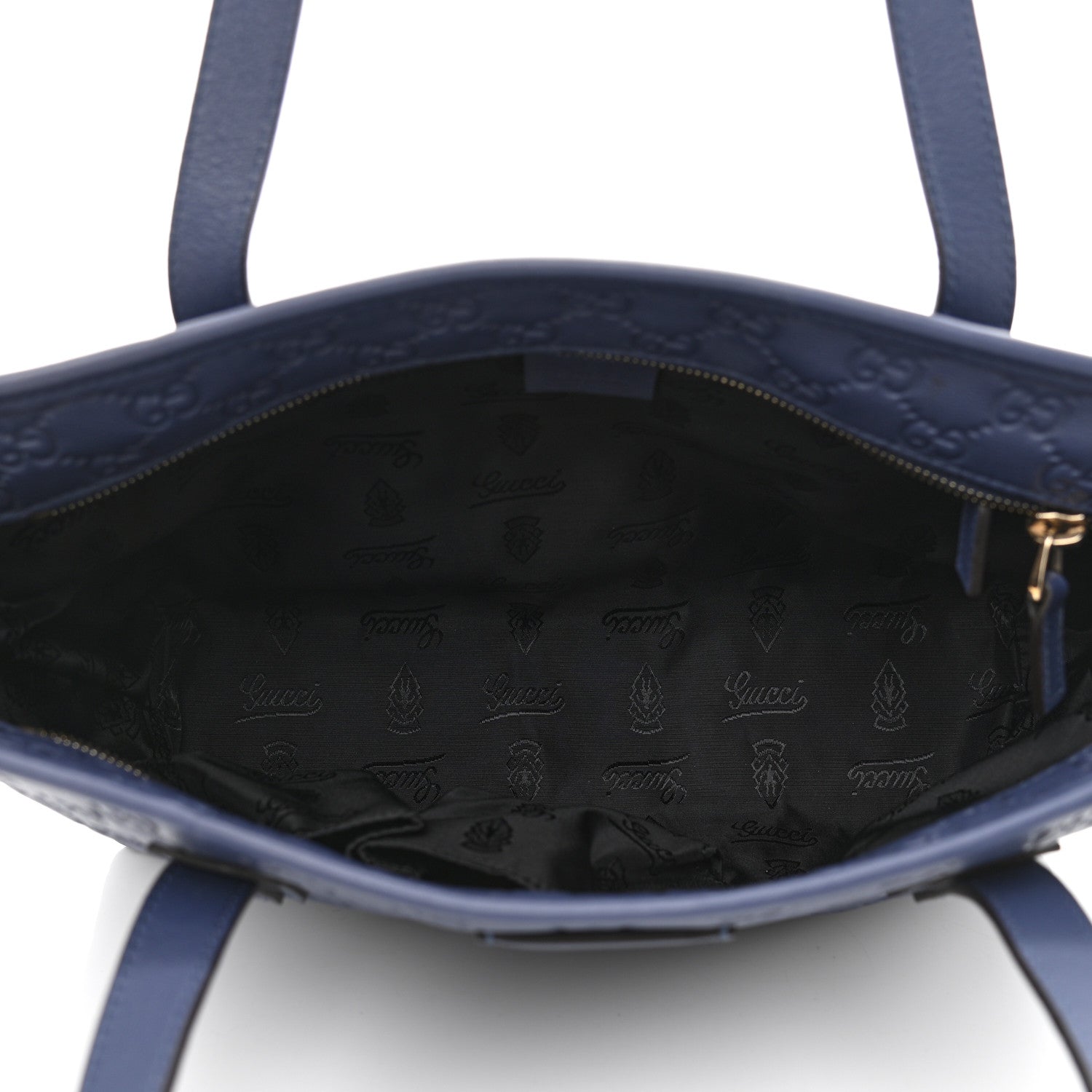 Gucci Guccissima Small Joy Tote Blue 5 of 10