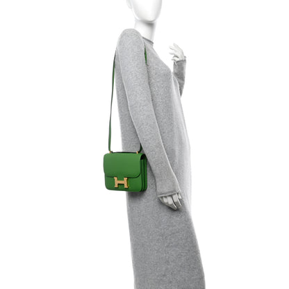 Hermes Epsom Constance 18 Vert Yucca 2 of 12