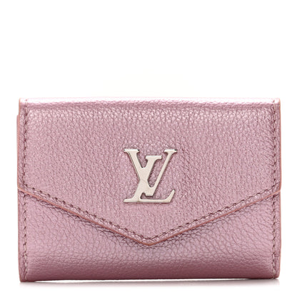 Louis Vuitton Metallic Calfskin Lockmini Wallet Pink 1 of 13