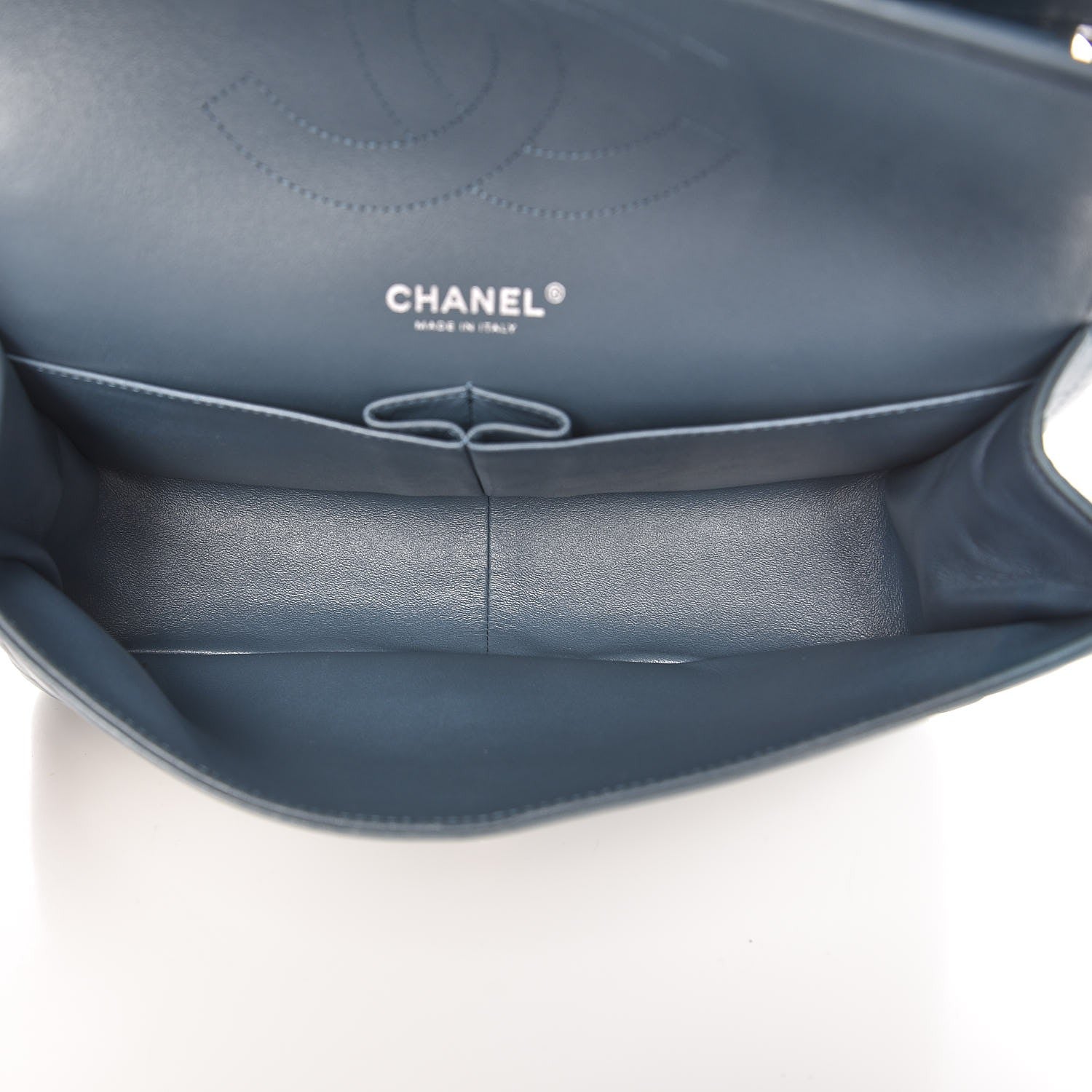 Chanel Lambskin Quilted Jumbo Double Flap Blue 5 of 10