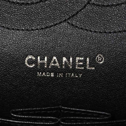 Chanel Lambskin Chevron Quilted Jumbo Double Flap So Black 6 of 11