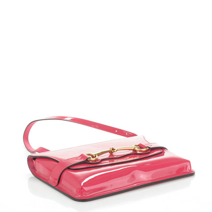 Gucci Patent Large Bright Bit Shoulder Bag Shocking Pink 5 of 8