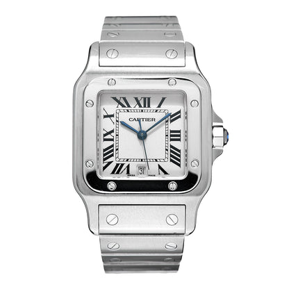 Cartier Stainless Steel 29mm Santos De Galbee Quartz Watch 1 of 7