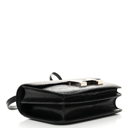 Hermes Lizard Constance 18 Black 6 of 25