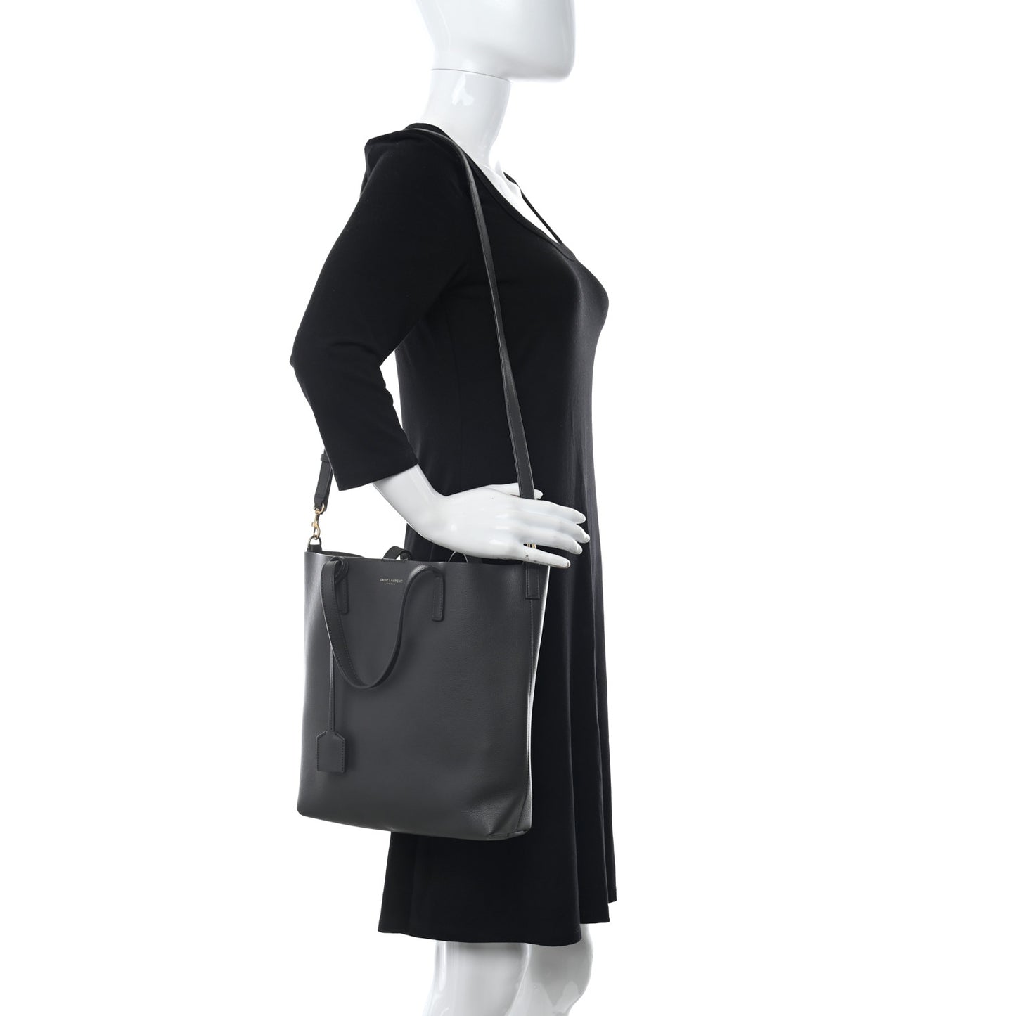 Calfskin Toy Shopping Tote Earth Grey