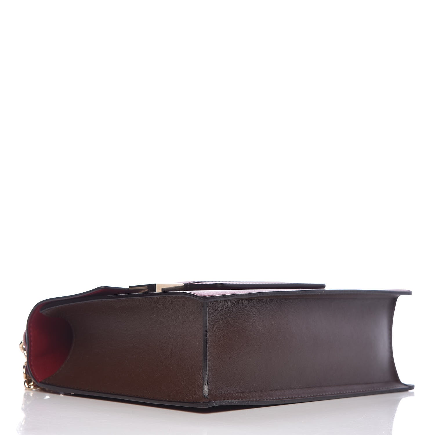 Delvaux Calfskin Madame Chaine Bag Burgundy 4 of 12