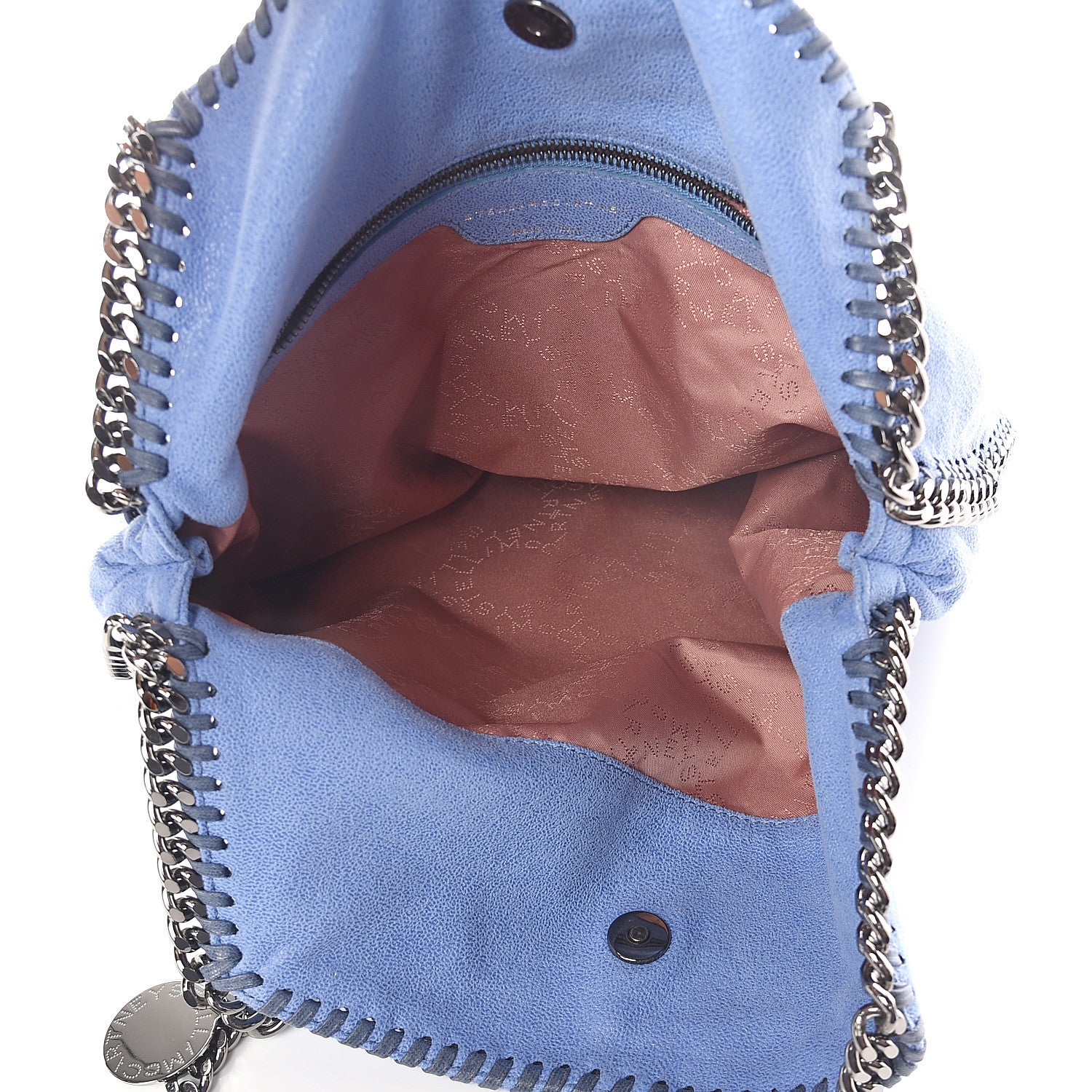 Stella McCartney Shaggy Deer Falabella Small Tote Blue 5 of 9