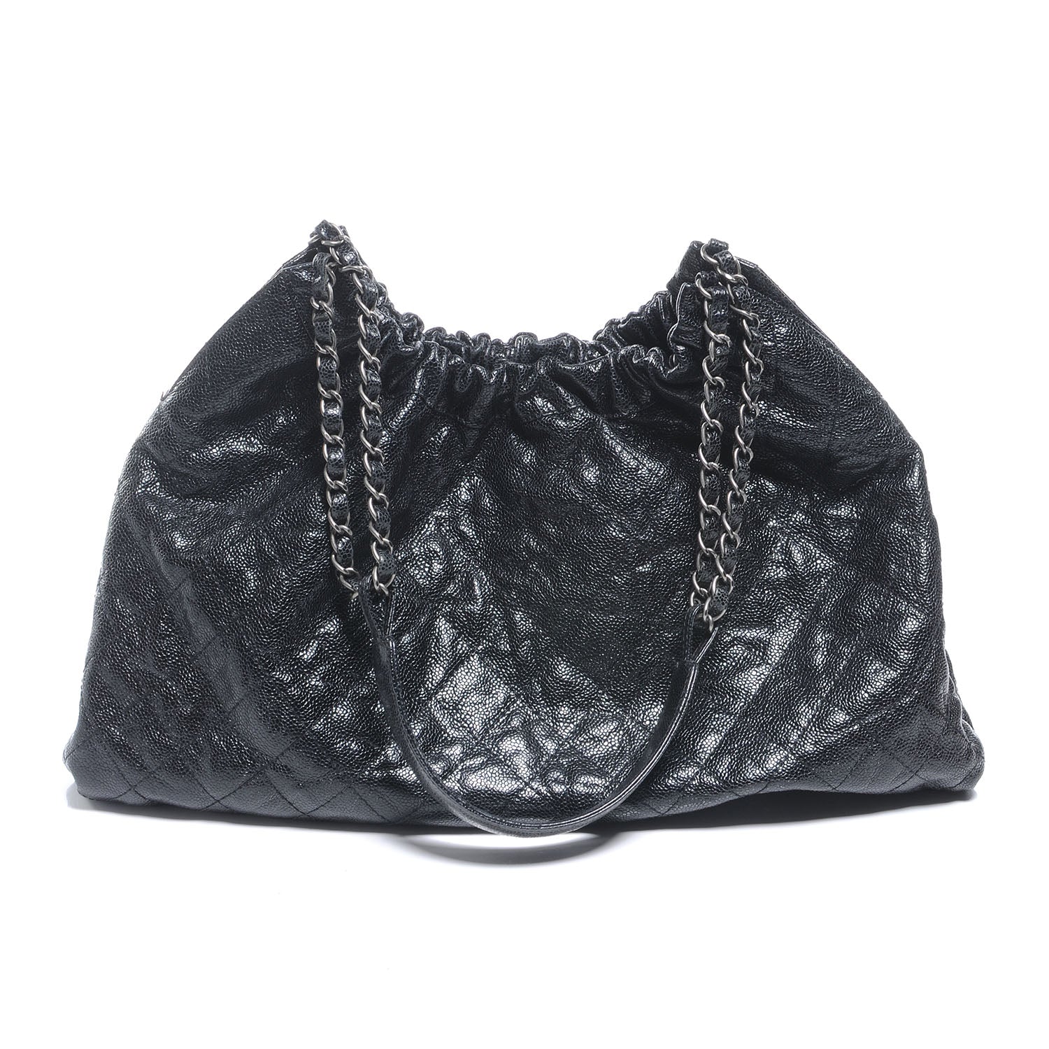 Chanel Caviar Quilted Large Elastic Tote Black 3 of 7
