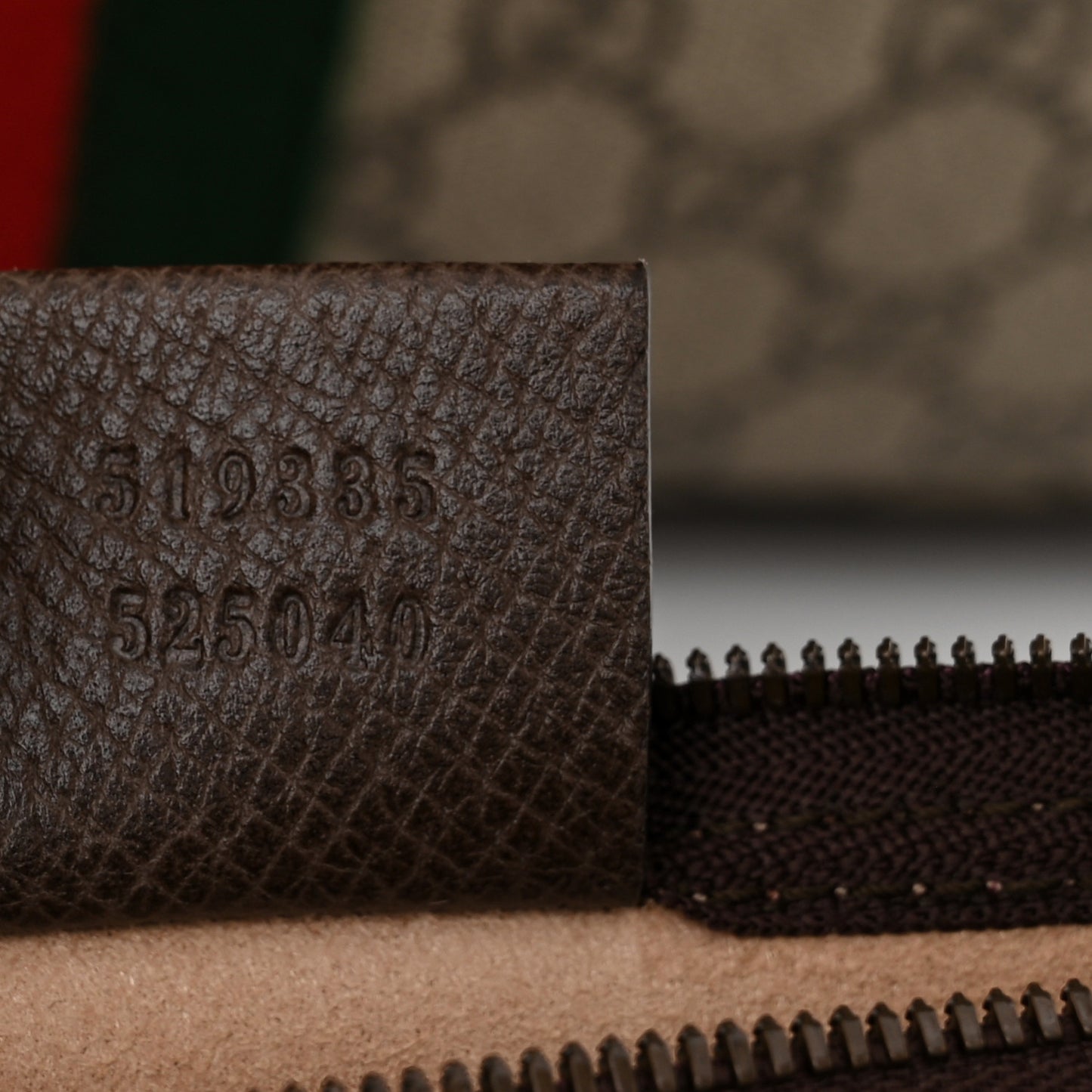 GG Supreme Monogram Web Large Ophidia Vertical Shopping Tote Brown