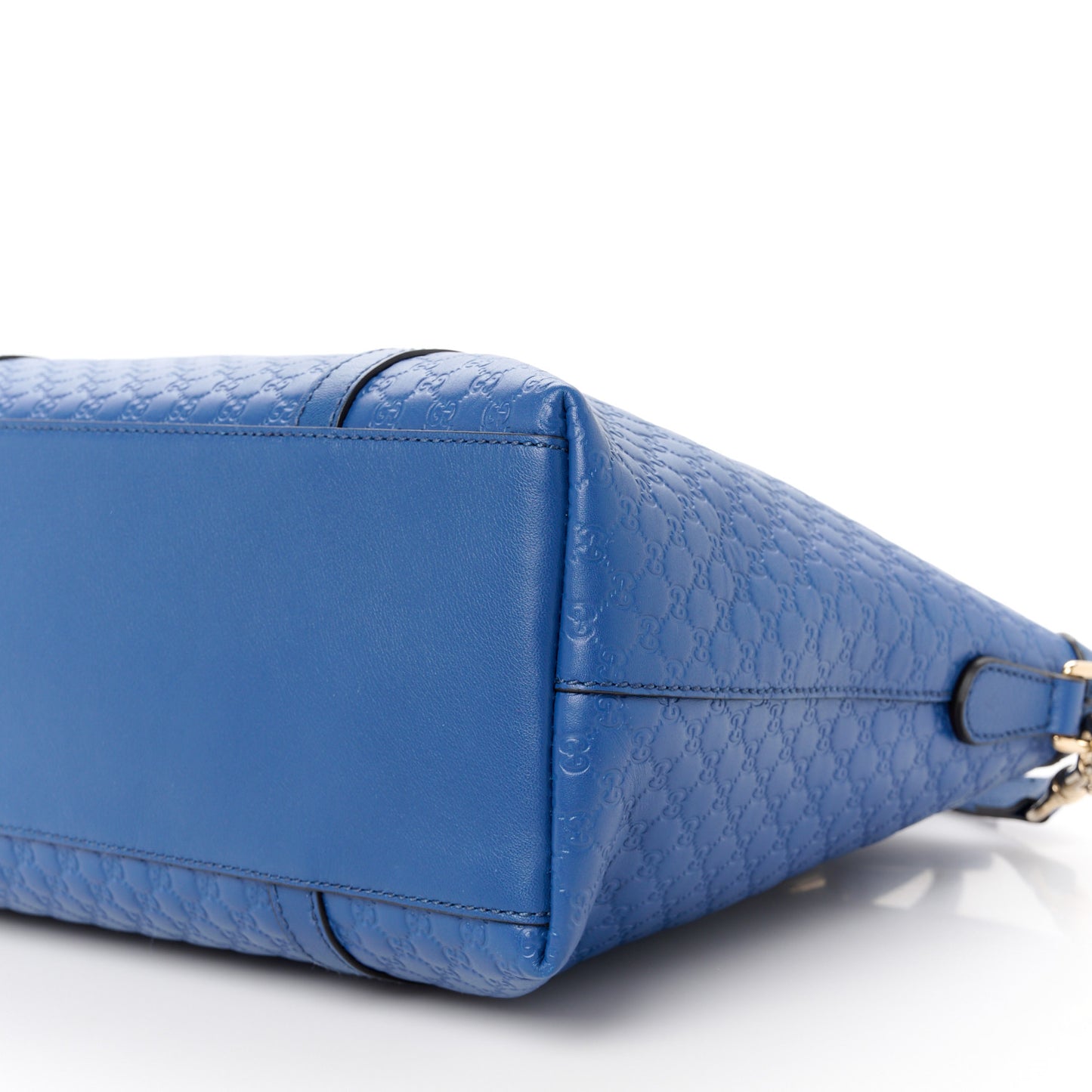 Soft Microguccissima Small Zippered Satchel Caspian