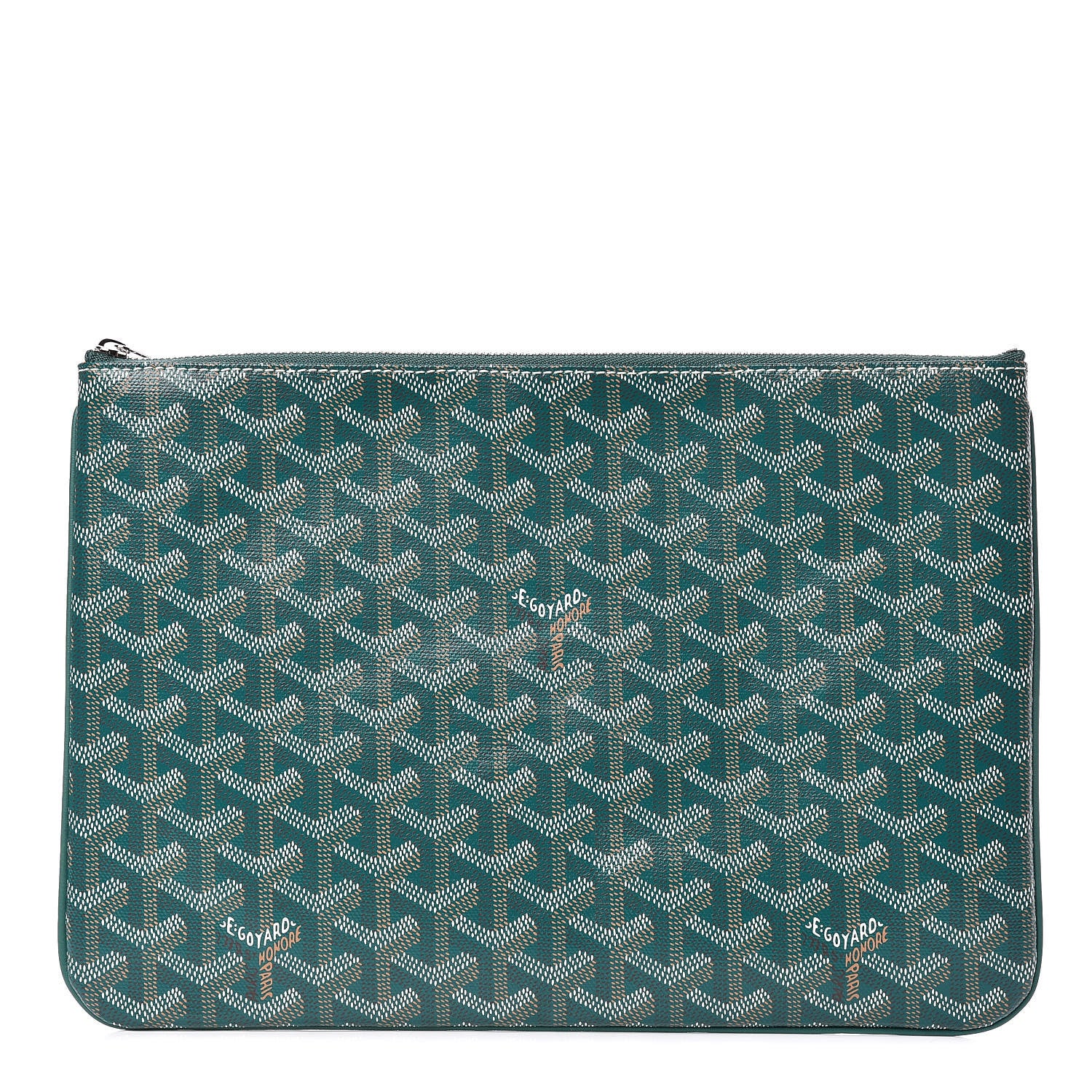 Goyard Goyardine Senat Pochette MM Green 1 of 8