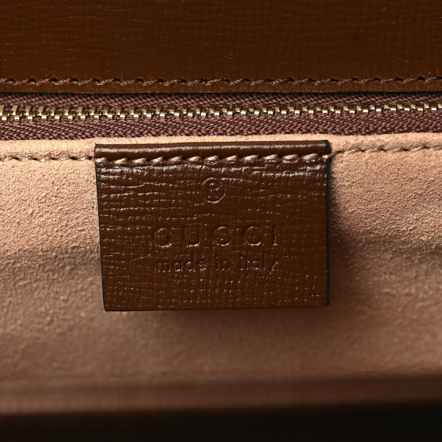 GG Supreme Monogram Horsebit 1955 Shoulder Bag Beige Brown Sugar