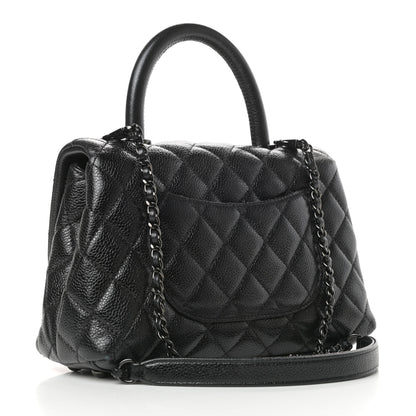 Chanel Caviar Quilted Mini Coco Handle Flap So Black 3 of 11