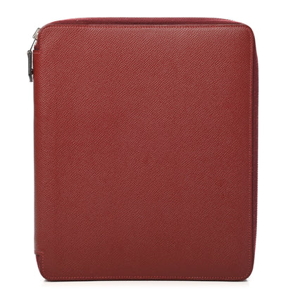 Hermes Epsom E-Zip iPad Notebook Cover Rouge H 1 of 7