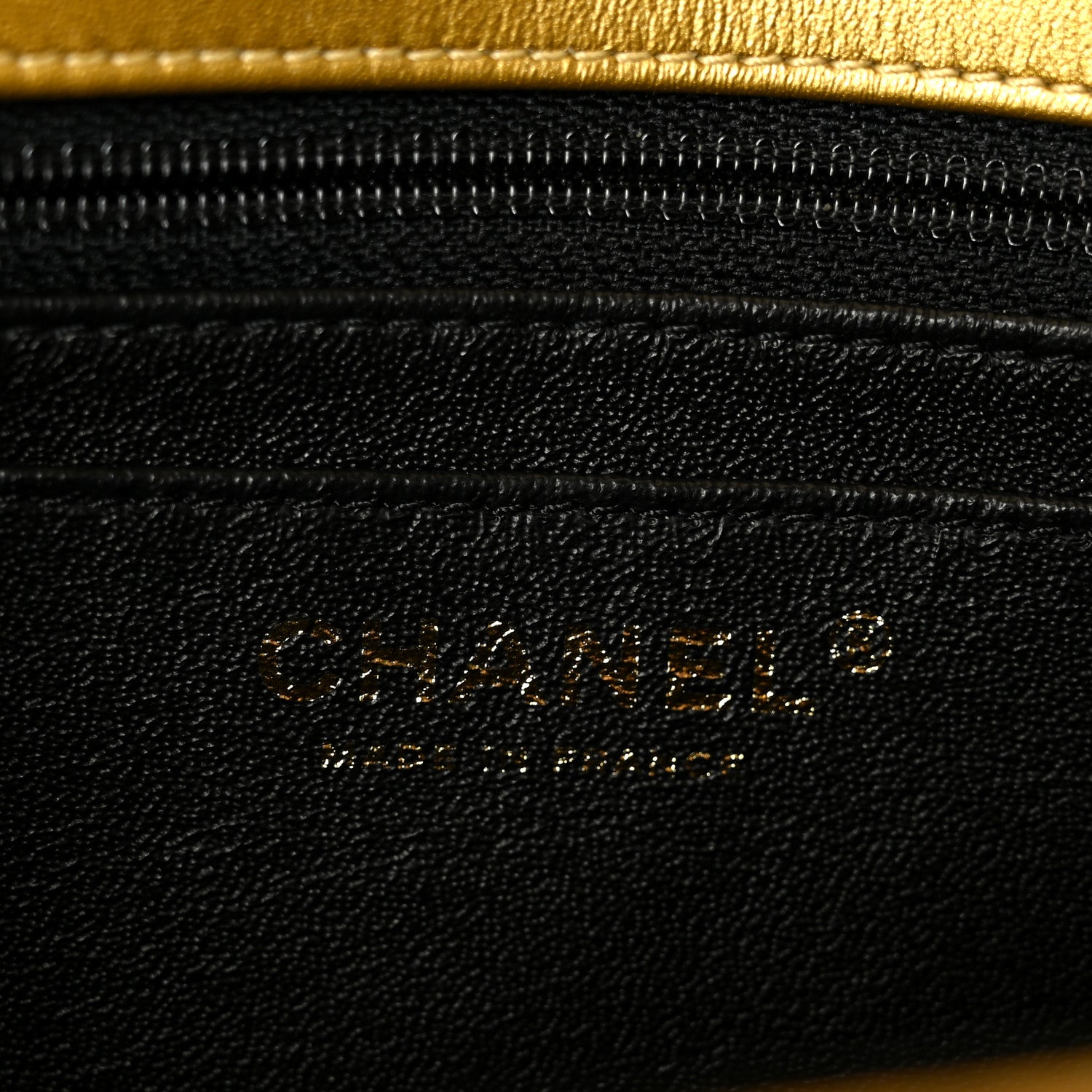 Chanel Metallic Calfskin Crocodile Embossed Cocodile Rectangular Mini Flap Gold 7 of 12
