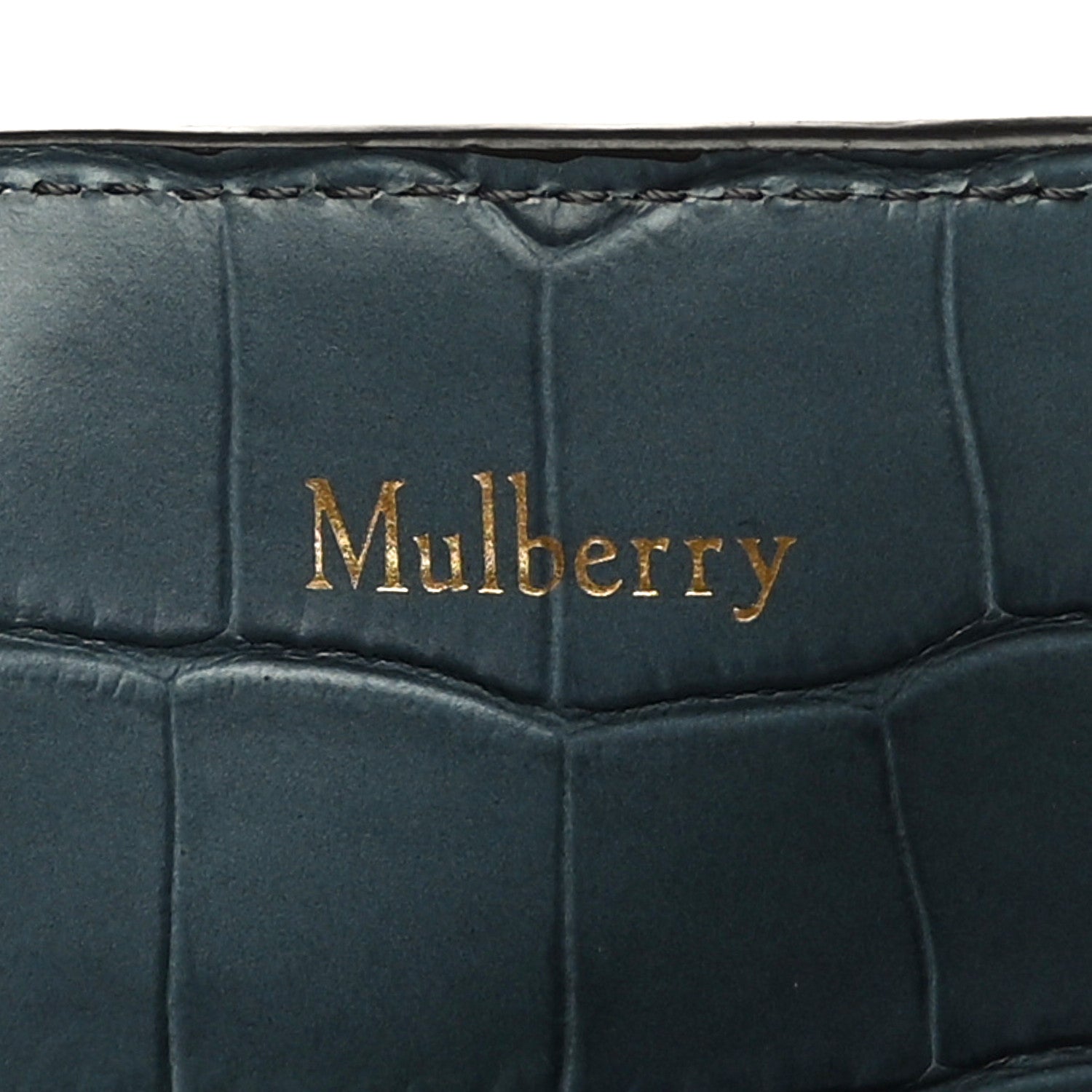 Mulberry Crocodile Embossed Hampstead Dark Stone 6 of 10