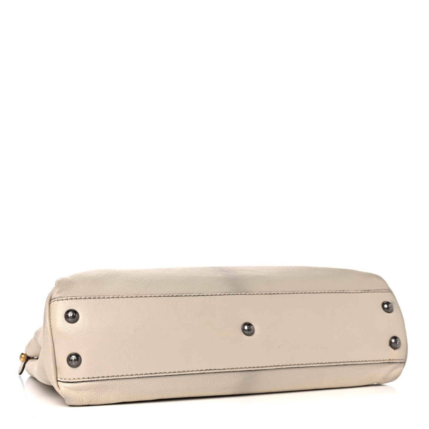 Goatskin Stingray Medium Peekaboo Iconic Satchel White Pink
