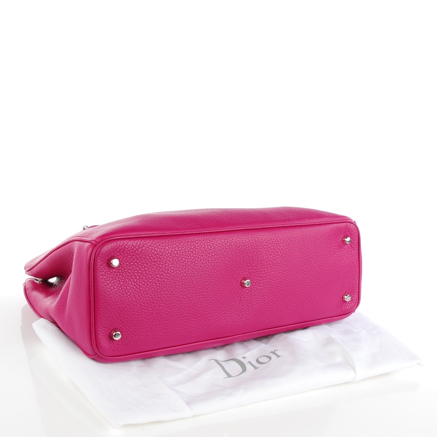 Christian Dior Bullcalf Medium Diorissimo Toxic Purple 5 of 9