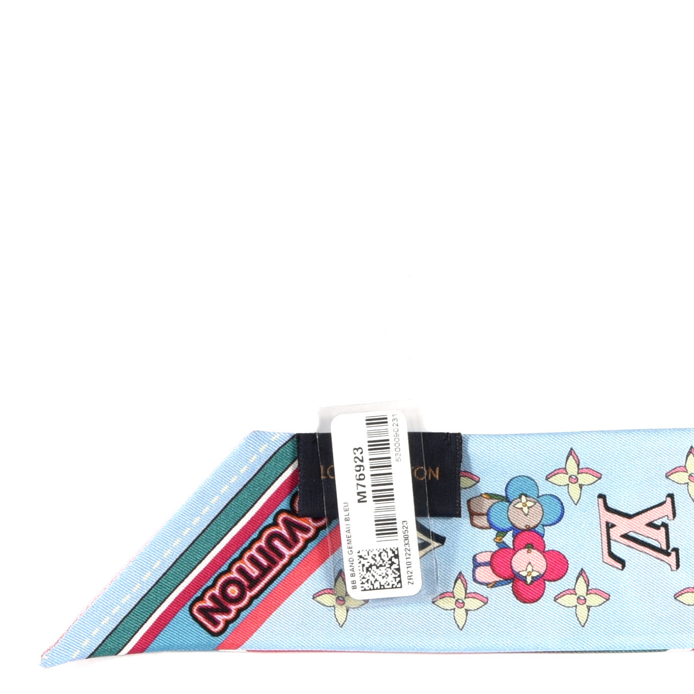 Louis Vuitton Silk Monogram Astro Gemini BB Bandeau Blue 3 of 3