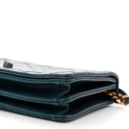 Chanel Glazed Calfskin Quilted Rita Top Handle Flap Blue 11 of 11