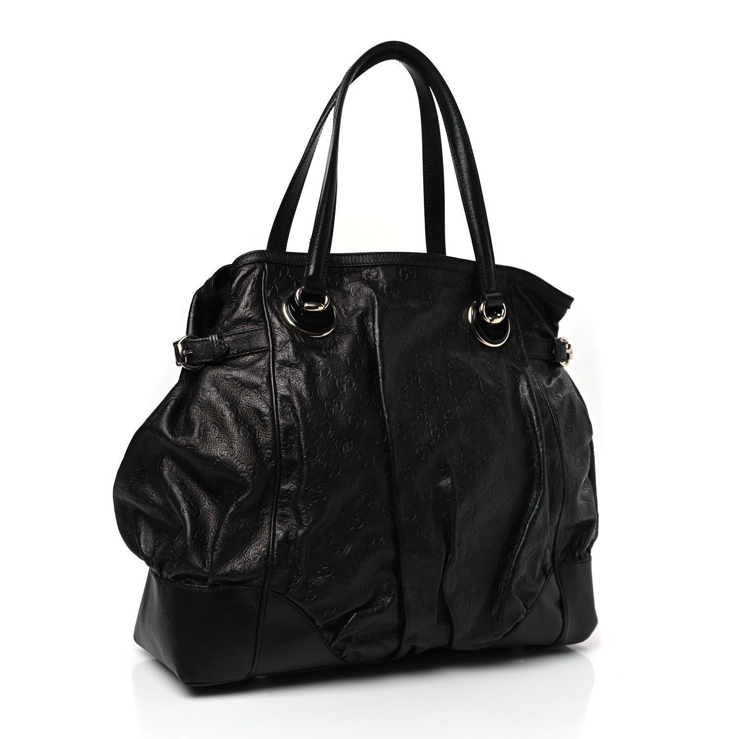 Gucci Guccissima Large Full Moon Tote Black 3 of 9