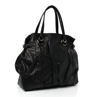 Gucci Guccissima Large Full Moon Tote Black 3 of 9