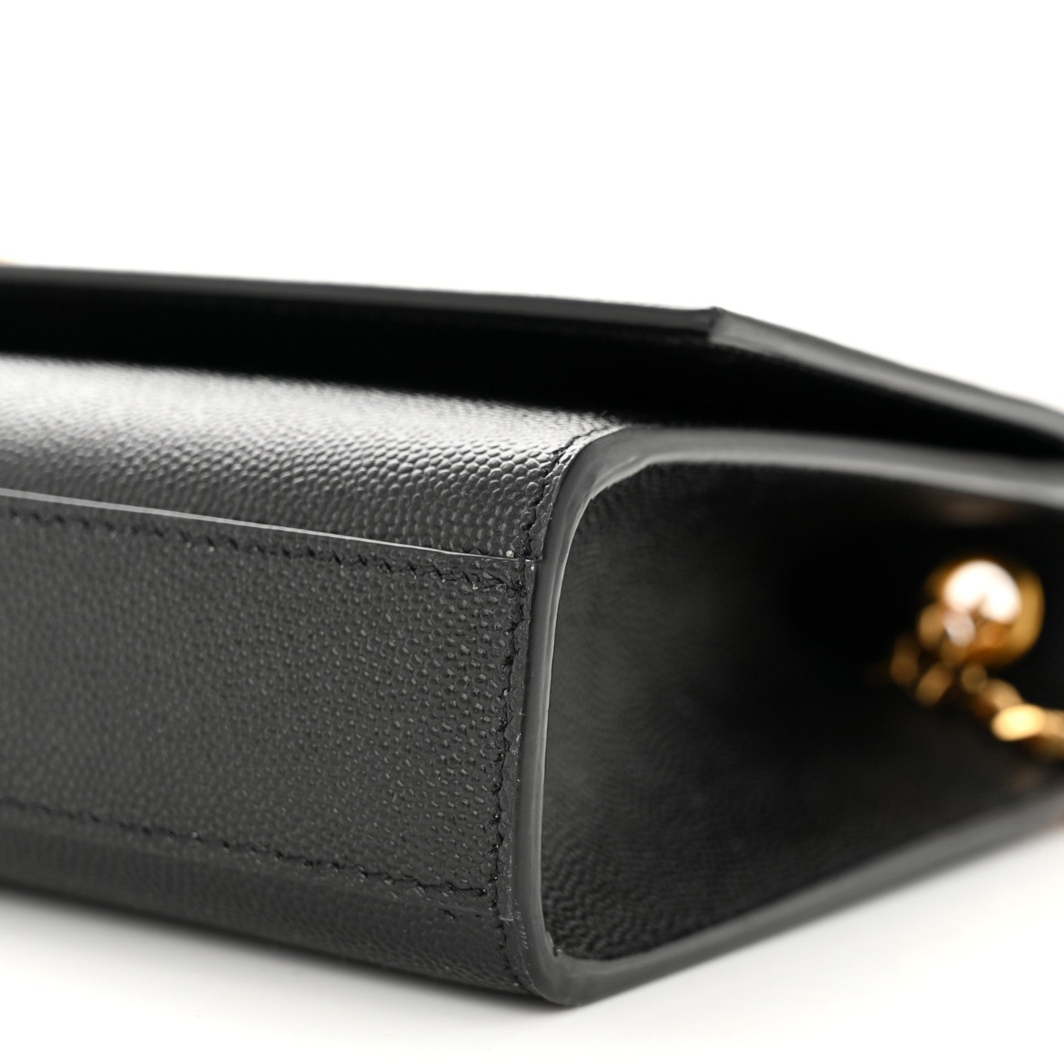 Saint Laurent Grain De Poudre Medium Classic Monogram Kate Satchel Black 10 of 10