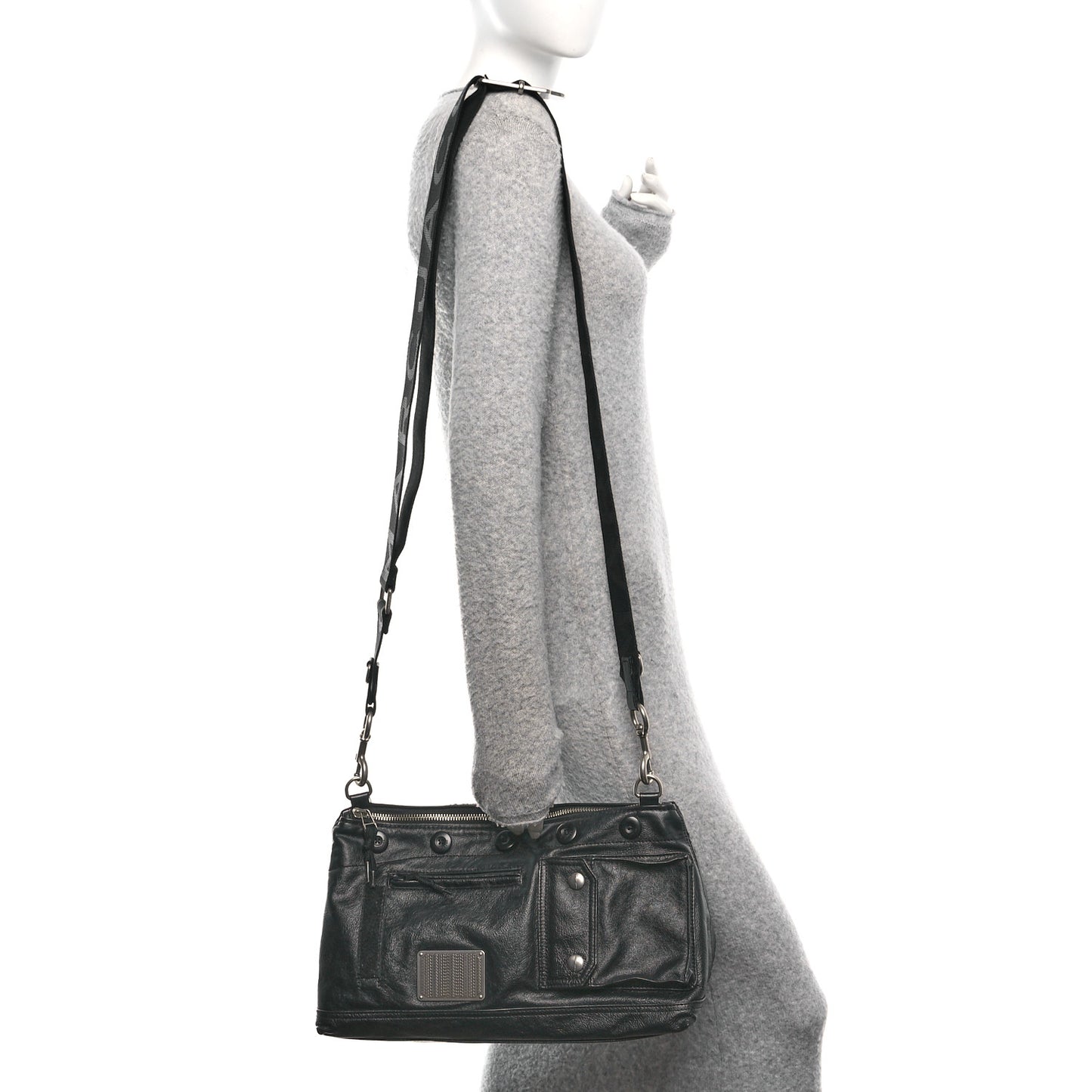 Goatskin The Large Cargo Bag Black