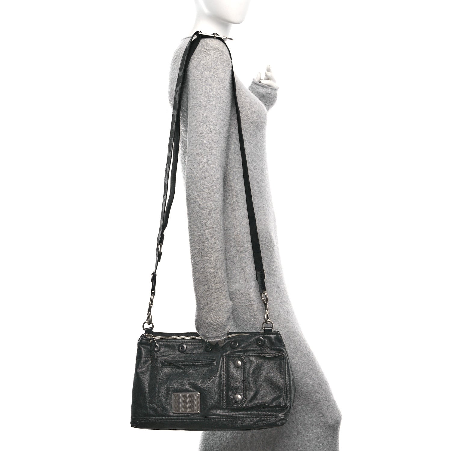 Marc Jacobs Goatskin The Large Cargo Bag Black 2 of 9
